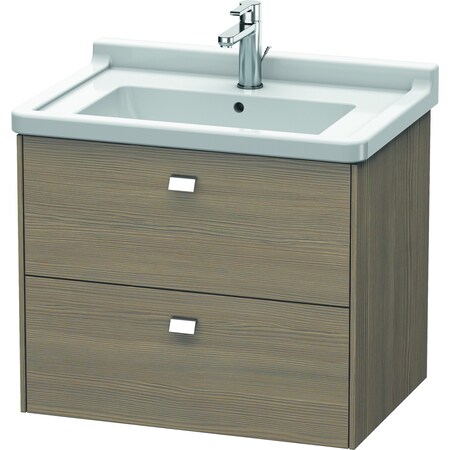 Brioso Two Drawer Wall-Mount Vanity Unit Oak Terra